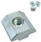 SCHMIDT systemprofile 10 tuercas M6 8 de acero galvanizado, tuercas deslizantes con barra pesada de aluminio, accesorios de fijación