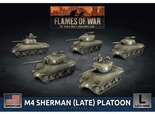 Battlefront Miniatures Flames of War WW2: M4 Sherman (Late) Platoon