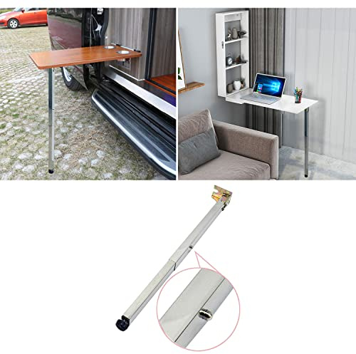Gambe Del Tavolo In Acciaio Inox Pieghevole Da Pranzo A Parete Supporto Altezza Regolabile (Size:90cm/35.4in)