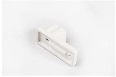 Endkappen Abschlusskappen Endstück für Rolladen Alu Führungsschiene 53mm x22mm (weiß)