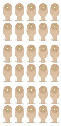 Fegtrty Bolsas de ostomía, 30 unidades, bolsas drenables para colostomía, ileostomía, cuidado del estoma, 20-60 mm, bolsas de colostomía económicas con válvula de drenaje