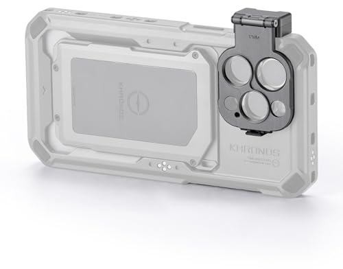 Tilta Khronos - Adattatore per obiettivo compatibile con iPhone 15 Pro/Pro Max, grigio siderale, filettatura 17 mm