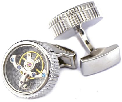 Rörelse Single Thread Tourbillon Klocka Manschettknappar Och Ärmdubbar