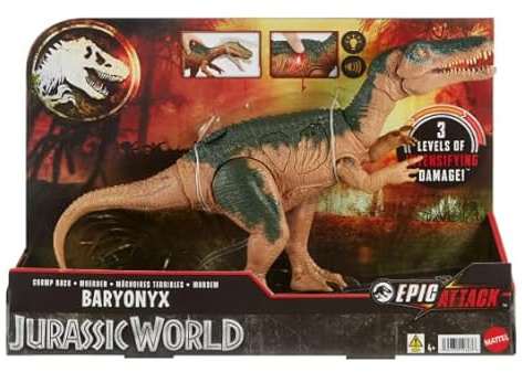 Jurassic World Baryonyx Epic Attack - Figura de acción de dinosaurio