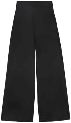 Marks & Spencer Pantalon Coupe Large en Jersey Extensible Noir UK 18 (EU 46)