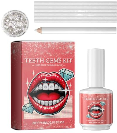 Teeth Gems Kit – DIY Tand Gems Set Med Lim Och Lampa, | Bländande | Kristalltandsdekoration För Halloween, Cosplay-fester, Festivaler Och Speciella Evenemang