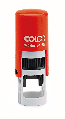Stempel Colop Printer R 12 custom (ø12 mm - 2 Zeilen) mit individueller Textplatte Farbe Rot