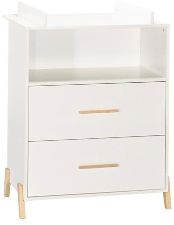 Babyprice - JOY NATUREL - Commode 2 Portes et 1 Niche