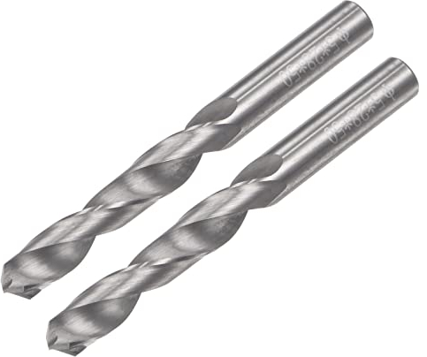 sourcing map 2 Stück VHM Bohrer Spiralbohrer Hochleistungsbohrer Ultrahart 5 mm C2/K20