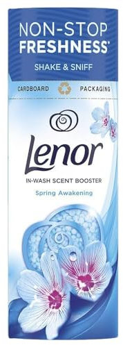 In-Wash Scent Booster Beads Spring Awakening 176g Pack of 1 Washing Machine Fresh Laundry Original Fragrance Compatible with Lenor Fabric Conditioner with Welari Thank You Card | (1pack) (176g)
