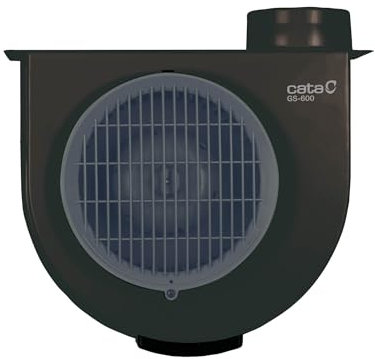 Cata Extractor de Cocina GS-600 BK Gran Capacidad de Extracción Nivel sonoro 50dB(A) Consumo máximo 105W Sistema de fácil instalación Descarga 110 mm Estructura metálica Ancho 37.5 Color Negro