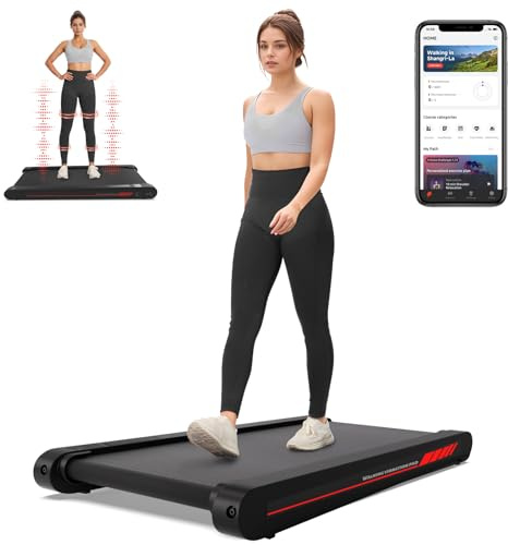 Sperax Walking Vibration Pad,Under Desk Treadmills for Home,4 in 1 Vibration Plate Exercise Machine,Portable Walking Pad with APP,350 Lb Capacity Multifunctional Treadmill Pro Max