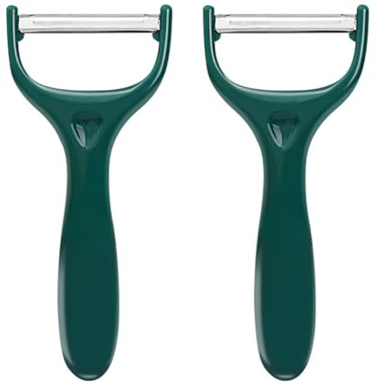 MUNZE Pela Verdure,2 Pezzi Pelapatate Professionale,Manico Antiscivolo,Affilate In Acciaio Inossidabile Per Carota,Frutta,Sbucciatore Universale,Per Pelare Per Mele E Varie Ver dure E Frutta.