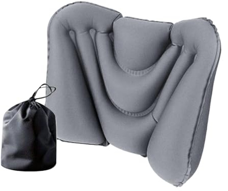 Raypontia Lumbar Support Pillow for Office Chair, Inflatable Back Cushion - Belt Cushion for Road Trip - for Office and Work and Seating and Driving and Travel
