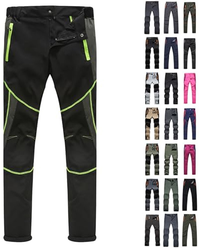 Pantalon de Travail Homme Chantier Cargo Elastique Extensible Stretch avec Genouillere Imperméable Etanche Anti Coupure Résistant Pantalon de Sécurité Tactique pour Travail Randonnée Trekking Moto