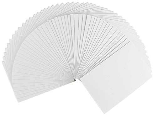 Ideen mit Herz Klappkarten-Set blanko | 50 Faltkarten | Karten zum Selbstgestalten | ideal zum Basteln von Grußkarten & Einladungskarten | Din B6 (11,5cm x 16,5cm) | 230 g/m² | weiß | 50 Stück