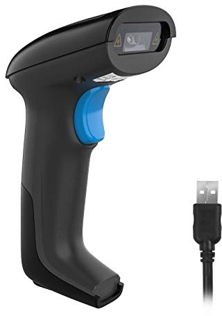 REALINN USB 2D QR Barcode Scanner Wired, Automatic Handheld Code Reader Dustproof Waterproof Shockproof Plug and Play Fast and Precise for Mobile Payment, Store, Supermarket, Warehouse