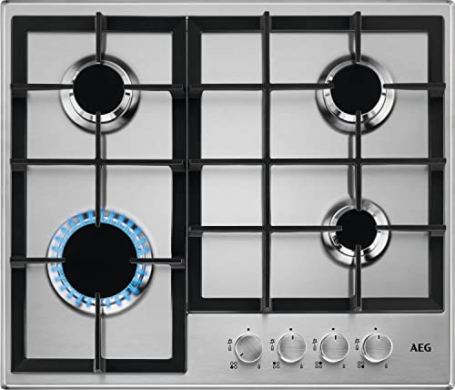 AEG HGB64200SM 60cm Stainless Steel Gas Hob