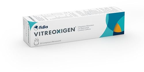 Fidia Farmaceutici VITREOXIGEN - 20 Compresse Effervescenti, Integratore Alimentare di Minerali, Aminoacidi, Vitamine, Estratti Vegetali