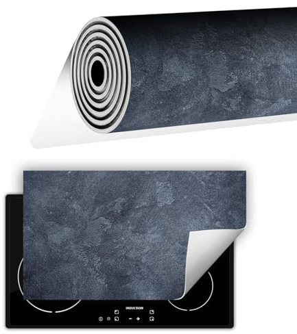 TMK ArtDeko Cubre Vitrocerámica de Induccion 90 x 52 cm - Tapa Protectora - Placa protectora vitroceramica induccion Vinilo, Pizarra