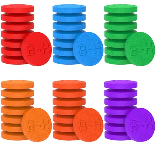 Bath Colour Tablets - 6 Colors, 48 Count Coloured Bath Tablets, Food Grade Kids Bath Bombs Set - No Stains & Gentle on Skin