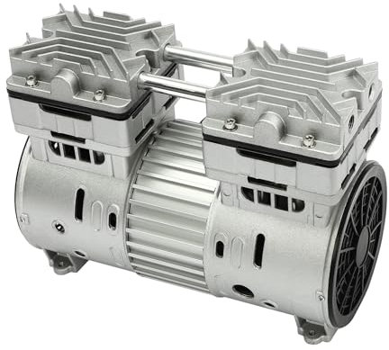 Pompa a vuoto senza olio, compressore d'aria 800 W, silenzioso, stabile, ecologico, motore in rame, ideale per laboratorio, medicina, lavorazione alimentare