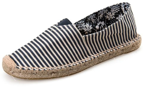 FANSU Homme Espadrilles Femme, Simple Classique Plats Confortables et Décontractés à Mode pour Printemps Et l'Été, Respirant et Confortable Tissées Pêcheur Chaussures