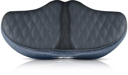 X WING New-Age Noseless Coussin de Selle de vélo pour Homme et Femme – Rembourrage supplémentaire et Large – Convient pour Les vélos de Ville, électriques, stationnaires – Compatible avec Les vélos