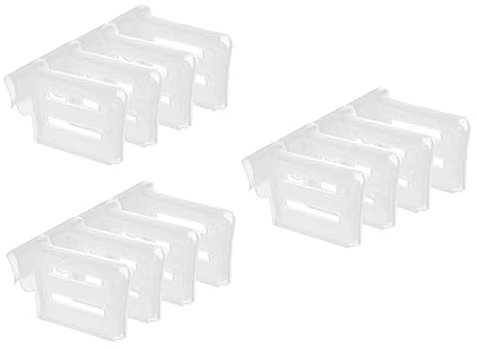 GOOHOCHY Separadores Ajustables Para Frigorífico, 12 Divisores Telescópicos Para Puerta Lateral, Organizador De Cajones y Estantes, Piezas Expandibles Para Almacenamiento Ordenado