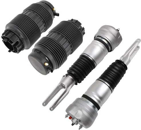 SCITOO Front and Rear Air Strut Air Spring Suspension Fit For 2010-2014 For Porsche For Panamera Air Suspension Spring Strut Shock Kit, Replace 37033353311