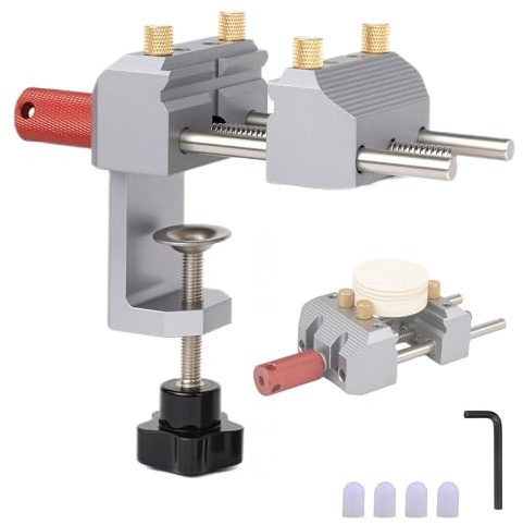 Precision Mini Table vise, 2.8-inch Portable Work Small Bench Vise, Mini Bench Vice Made by Aluminum alloy CNC Machining, Mini Table Clamp Vice for Crafts, Jewelry Making, Modeling and Repairs