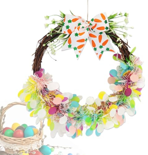 Corone per porta principale, decorazione per esterni, resistente - decorazioni per porte di Pasqua - per sala da pranzo, giardino, interna, camini
