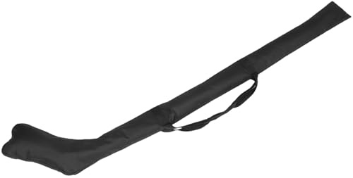 Veemoon Étui de Rangement Noir pour Bâton de Hockey sur Glace, Paquet Portable en Tissu Oxford Résistant, Fermeture Éclair et Bandoulière Pratique, Protection et Transport pour Sport