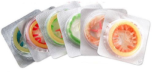 Genmine® Kondome, Besonders Empfindlich Spike Kondom Adult Sex G-Punkt stimulieren Condom (Packung mit 10 verschiedenen Design)