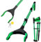 TOOSOFt 106 cm Outils de ramassage，Pince Ramasse Objet avec Embouts Magnétiques, Alliage D'aluminium Vert Amélioré Pince Ramasse Dechets,Extension Pliable Pince Attrape Tout Rotative en Caoutchouc.