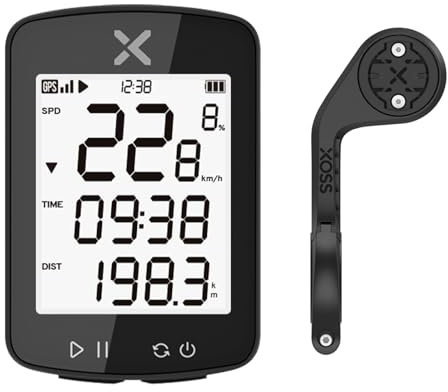 XOSS G Gen2 Fahrradcomputer GPS, Fahrradcomputer, kabellos, IPX7, Synchronize Strava, HD Bluetooth 5.0 für Fahrrad