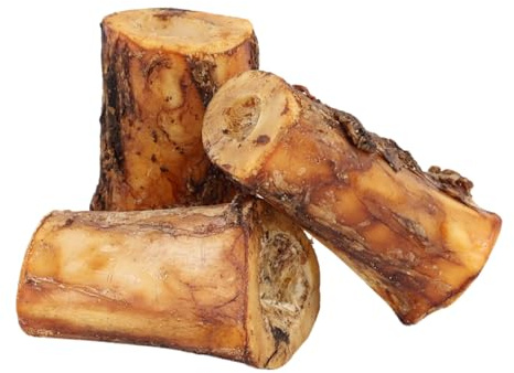 TREATOPIA Adventure Dynamo Beef Marrow Dog Bones 3” (3 Pack), Long-Lasting Natural Chews, Center-Cut Single Ingredient Treats, Slow-Roasted, Hand-Trimmed, Made in USA, No Additives or Fillers