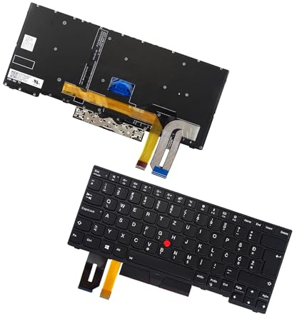 Table-King Clavier de Rechange avec rétroéclairage pour Lenovo Thinkpad E480 E485 T480S T490 T495 L380 L390 L480 E490 E495 R480 R490 S2 3ème génération S2 (Slovénie)