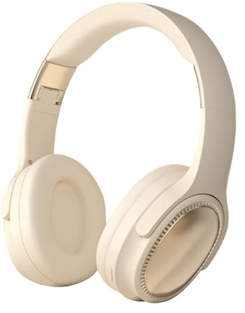 Cuffie sovrauricolari – Cuffie wireless portatili con ricarica rapida, comodi cuscinetti delicati sulla pelle, auricolari senza fili, resistenti per musica, uomini, donne, viaggi, lavoro, studio