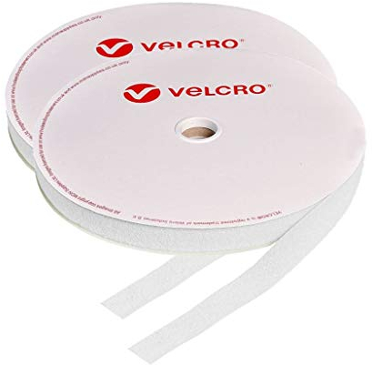 Velcro® - Bande auto-agrippante à coudre - 10 mm - Blanche - 2 m