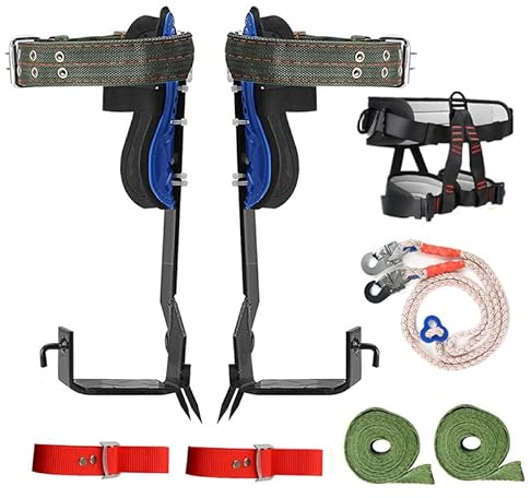 Klettersteigset Auffanggurt Sicherheitsgurt Fallschutz Klettergurt Kletterausrüstung Baumklettern Ausrüstung (Set #2) (Set #2)