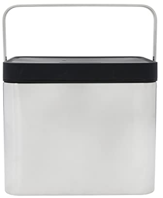 MasterClass Composteur antimicrobien en acier inoxydable, 2,6 L, avec manchon, argent, taille unique