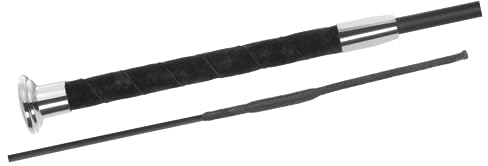 JA Horse Fleck SilkTouch Premium Reitgerte Pferd Dressur Reiten Gerte Dressurgerte Ultrasoft Griff (110 cm, Silber)