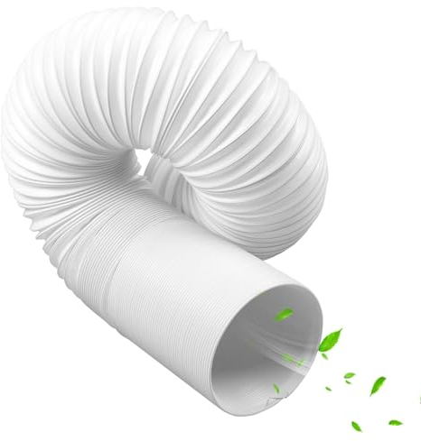 MaxAwe Ø150mm Klimaanlagen Schlauch 2M Länge, Klimaanlage Abluftschlauch Verlängerung, Flexibelr Lüftungsschlauch AC-Abluftschlauc für Wäschetrockner Dunstabzugshaube Klimaanlage, Nach Links drehen