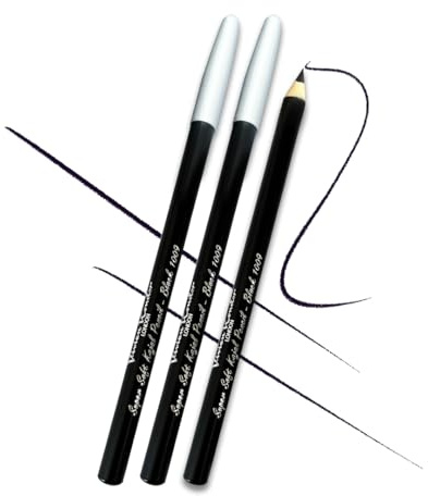 Set Of 3 - Super Soft Kajal Eyeliner Vivien Kondor Intense Black Eyeliners Waterline Kajal Eye Pencil inner eyelids eye Makeup