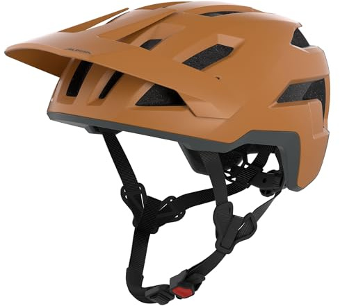 ALPINA TAUNUS – Lätt cykelhjälm med djup skydd vid tinningar och nacke, stort ventilationssystem - burro-brown matt - 52-56