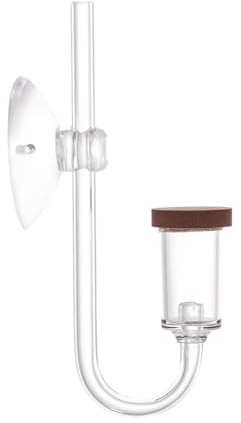 CAPASTEC CO2 Diffuser, Efficient Carbon Dioxide Distribution, Aquarium CO2 System, for Optimal Plant Growth, S, Clear, 1 Set