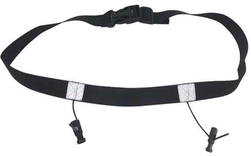 Cinturón de correr - Cinturón de hidratación ajustable, soporte de válvula de maratones | Pack de cintura elástica y transpirable, cinturón de número de triatlones con hebillas de gel, soporte