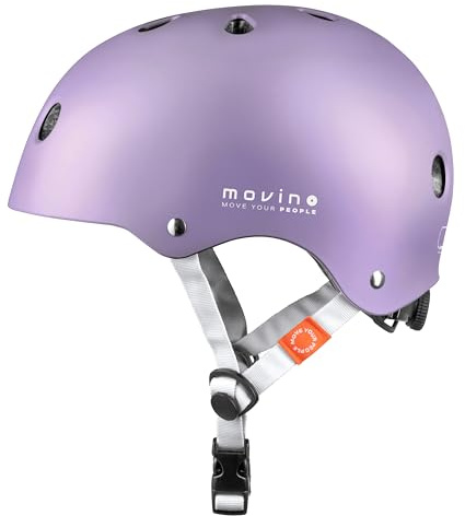 Movino Element cykelhjälm för barn och ungdomar – justerbar 55-58 cm, storlek M – ABS och EPS, 11 ventilationsöppningar – för cykel, inlines, sparkcykel och skateboard
