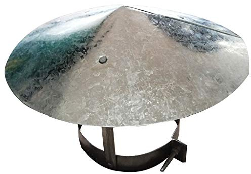 Öppen spishatt, vit järnskorsten, takhuva, öppen spis, kanal, ventilation, hatt, regnhatt, huva